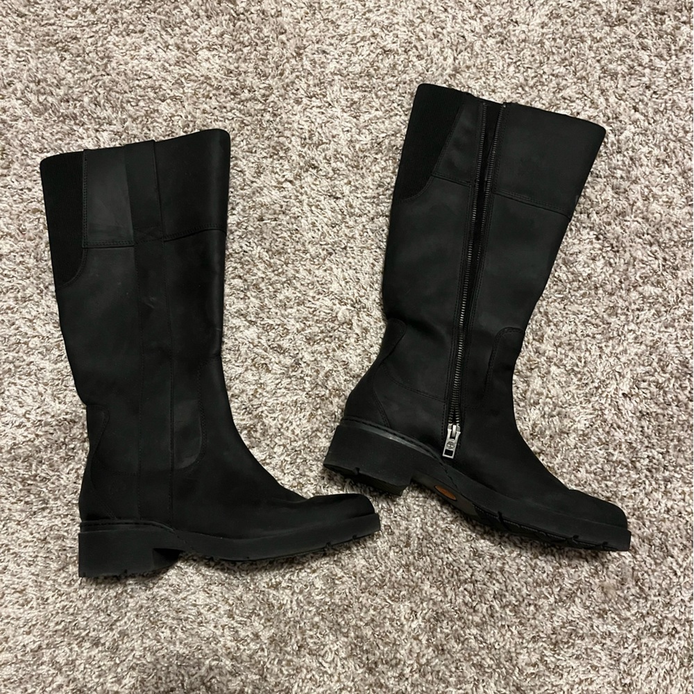 Leather boots